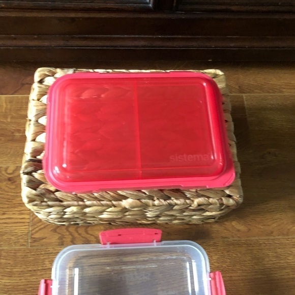 Sistema pink & clear bento box lunch container - Picture 2 of 6